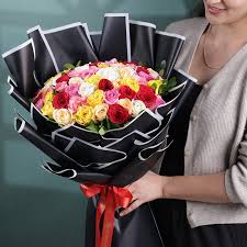 Roses In A Colourful Embrace